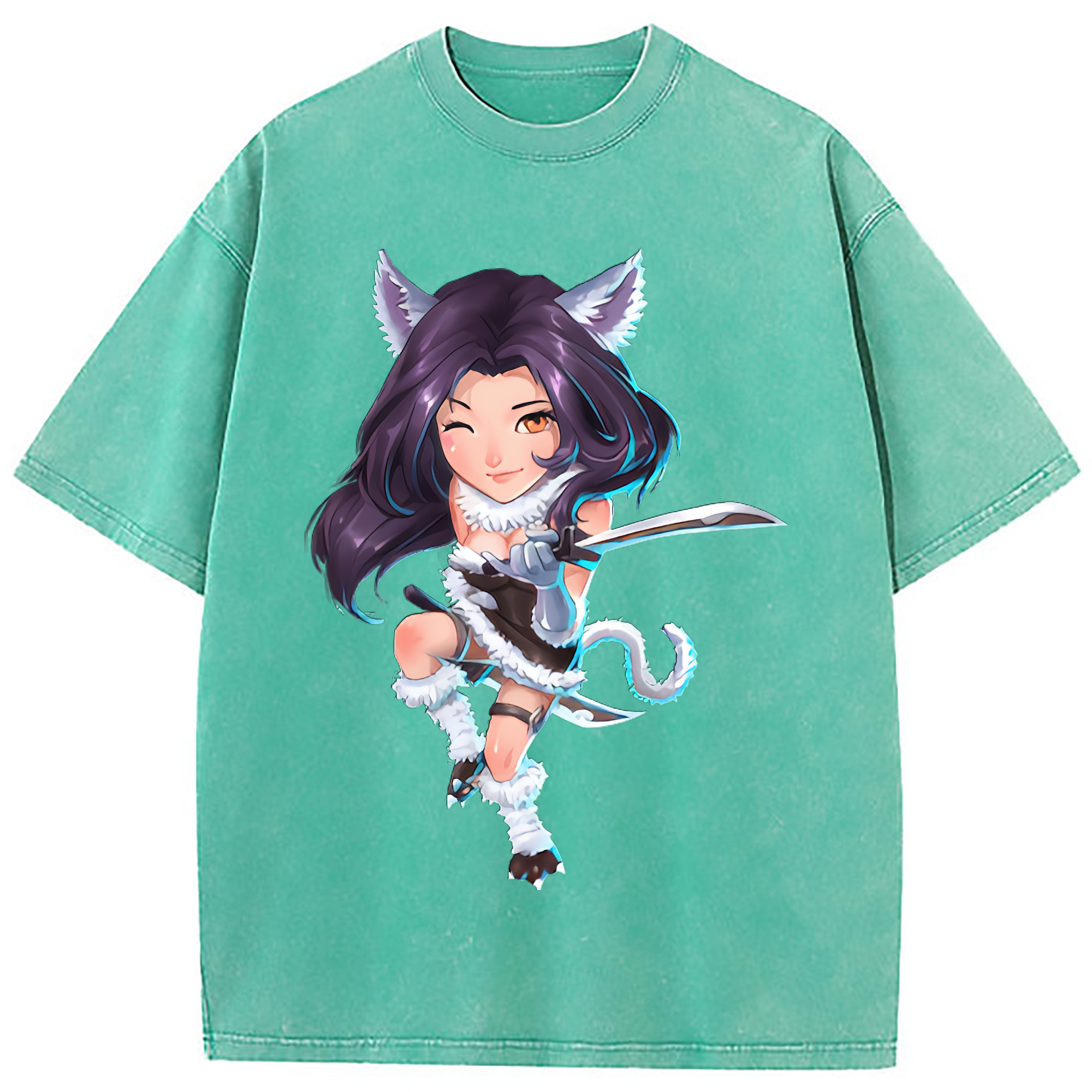 （画像用） リーグ・オブ・レジェンド League of Legends LOL 綿100% ヴィンテージ風 半袖Tシャツ（フロントプリント）